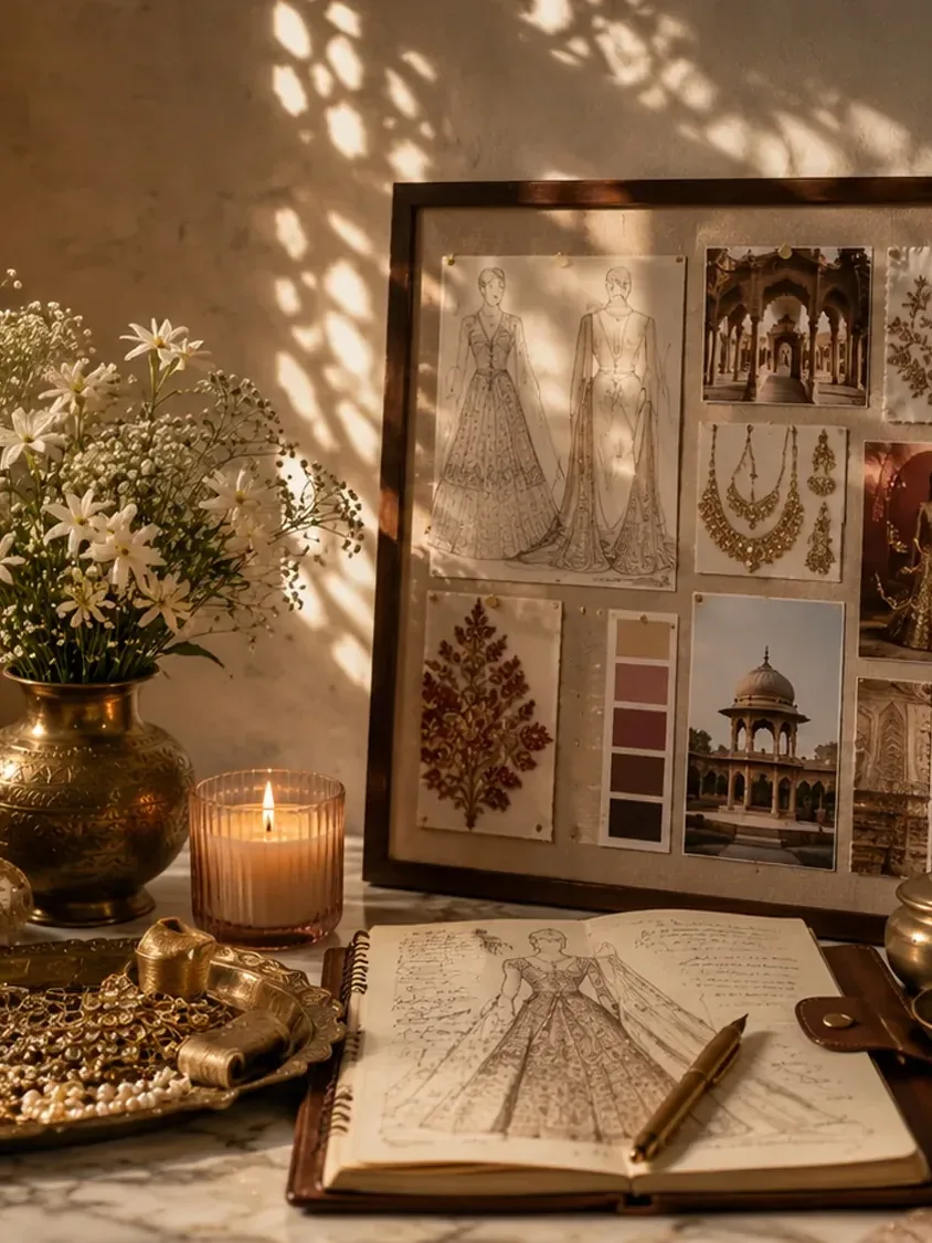Styling sketches and mood board